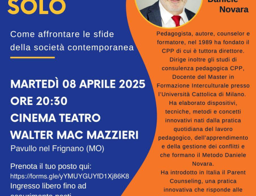 NESSUNO SI EDUCA DA SOLO – INCONTRO CON DANIELE NOVARA – MARTEDI’ 8 APRILE